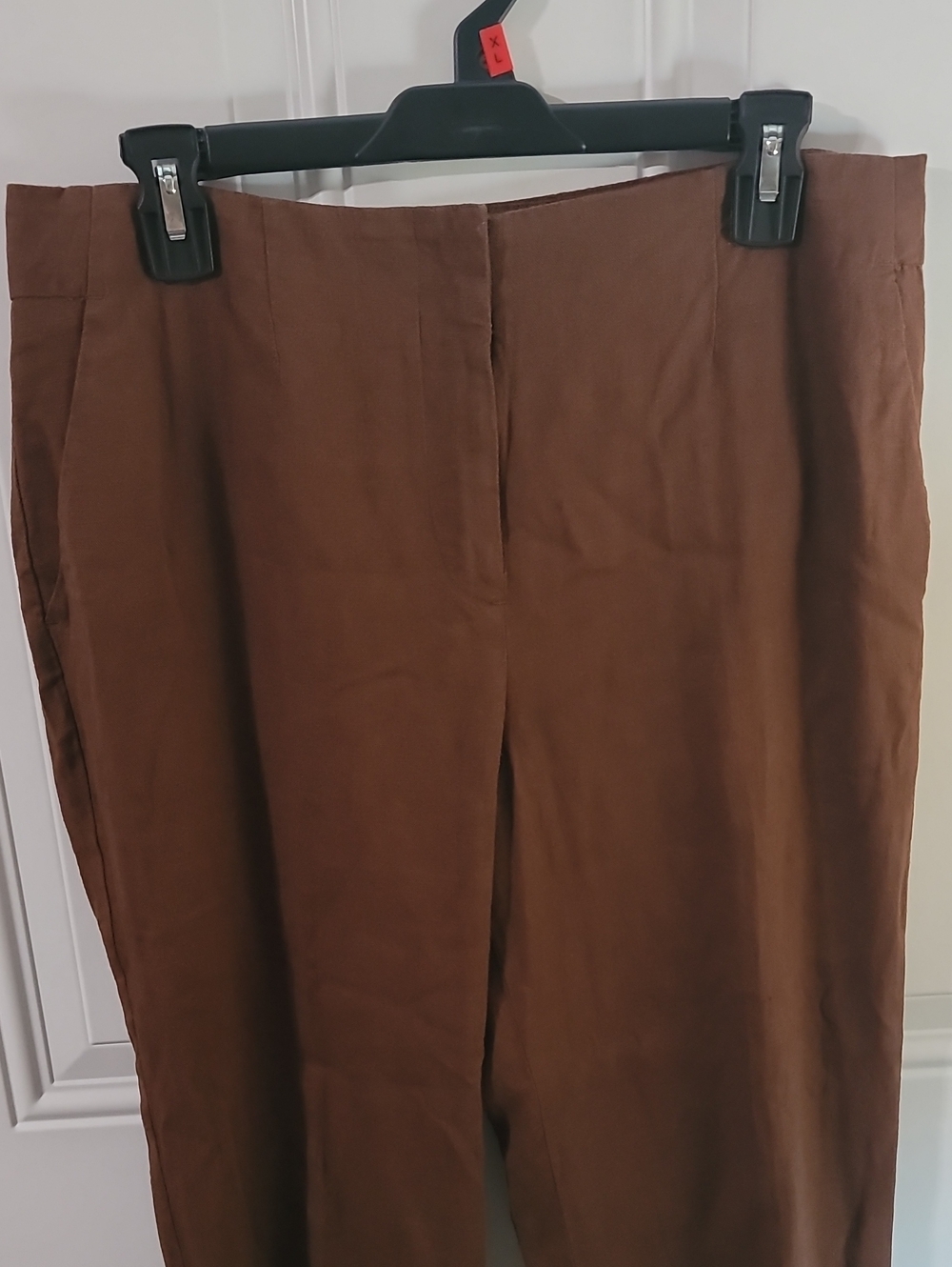 Talbots Brown Straight-Leg Dress Trousers - Picture 5 of 10